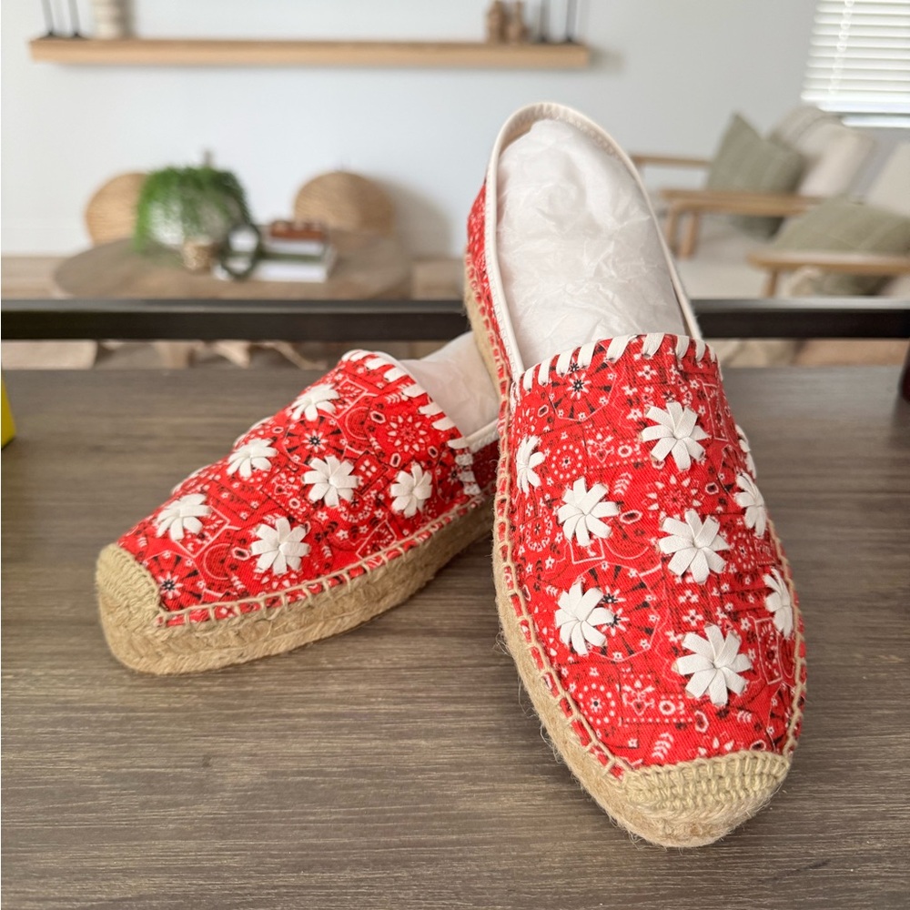 Jack Rogers Bandana Palmer Espadrille Mules